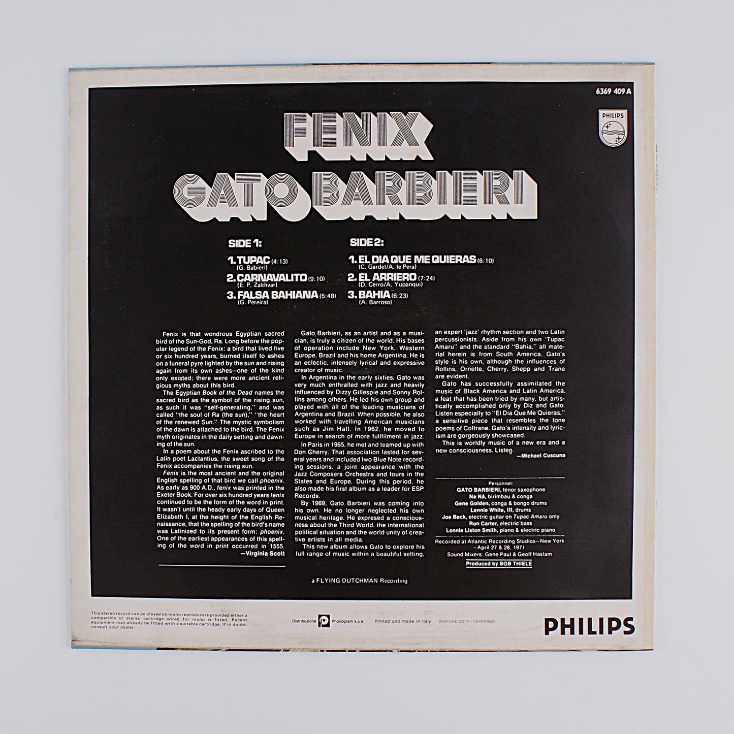 Fenix - Gato Barbieri - Philips 1973