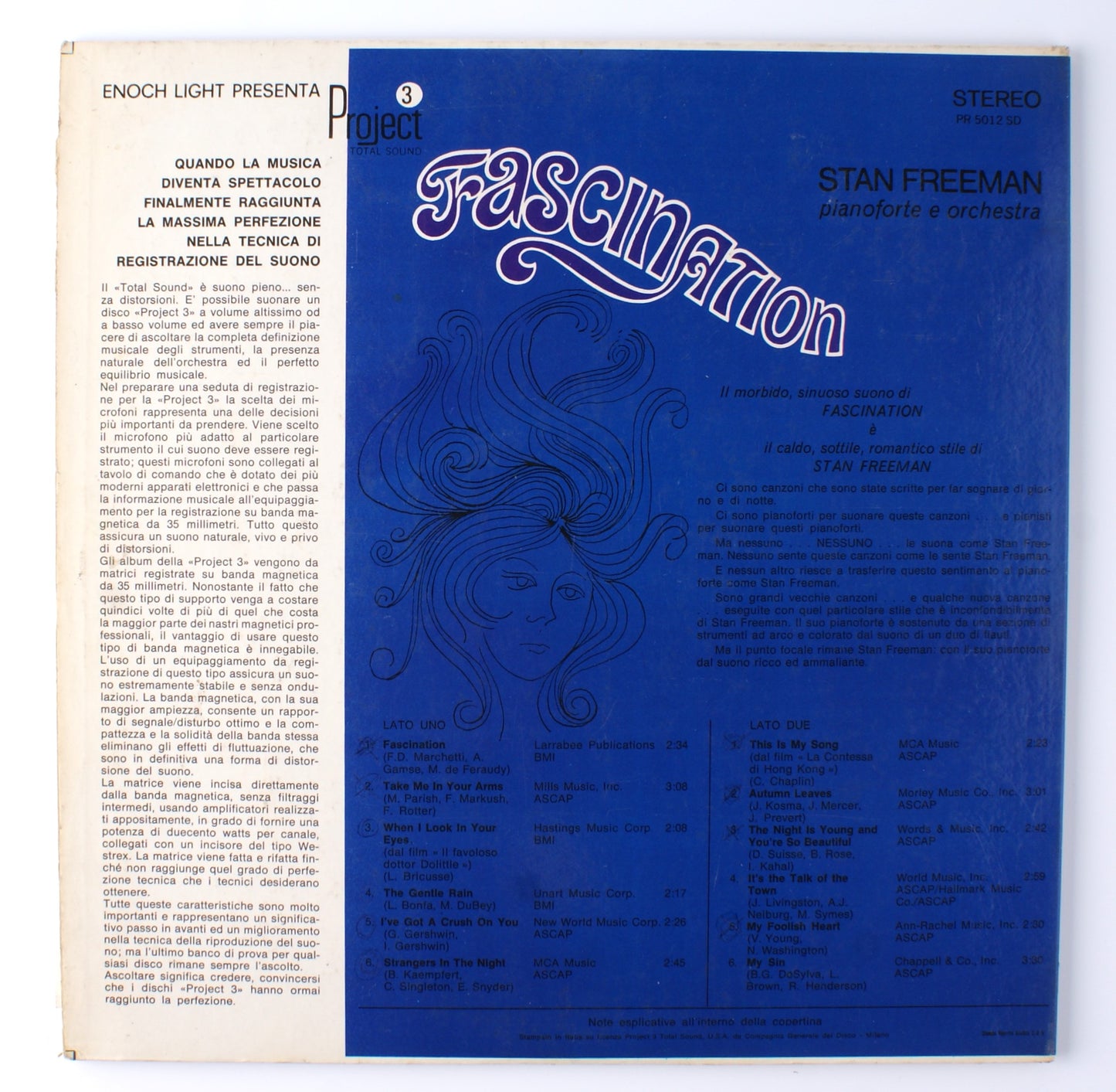 Stan Freeman - Fascination - 12' Project total sound - Jazz