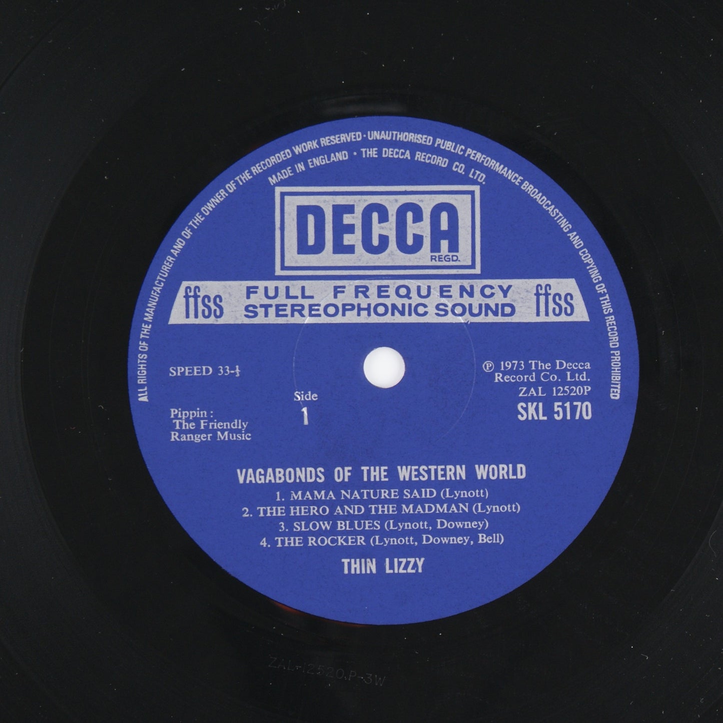 Thin Lizzy - Vagabonds of the Western World - 12' DECCA 1973