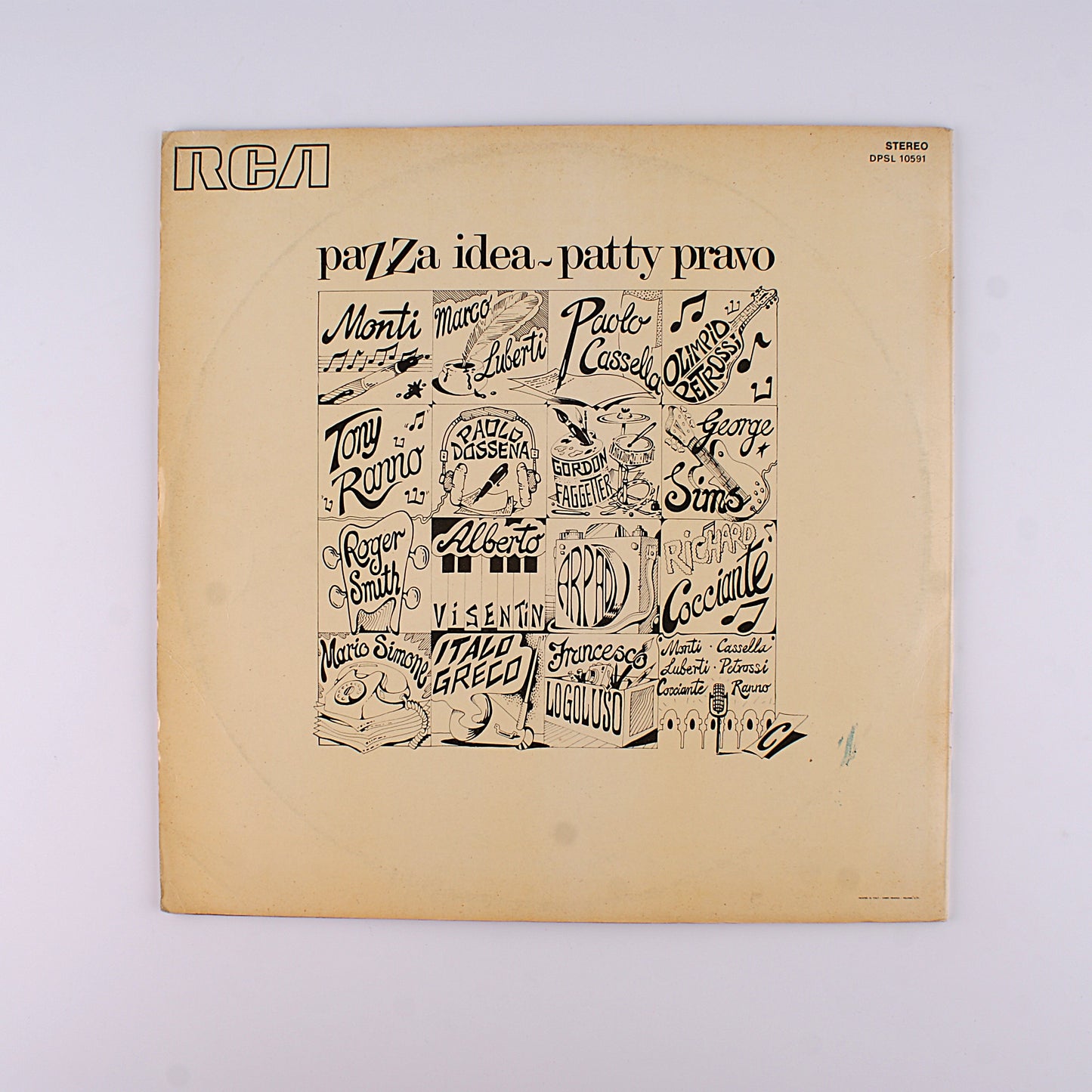 Patty Pravo - Pazza idea - 12' RCA 1973 - album con disegni