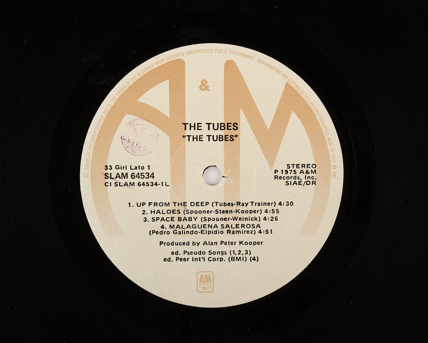 The Tubes - same - A&M Records 1975