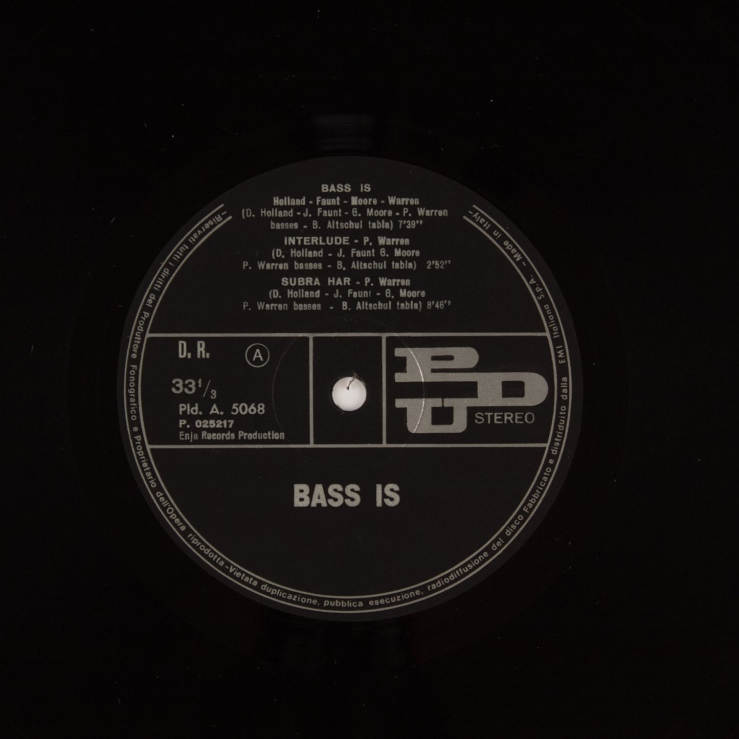 Bass Is - John Surman - Chick Corea and others - 1973