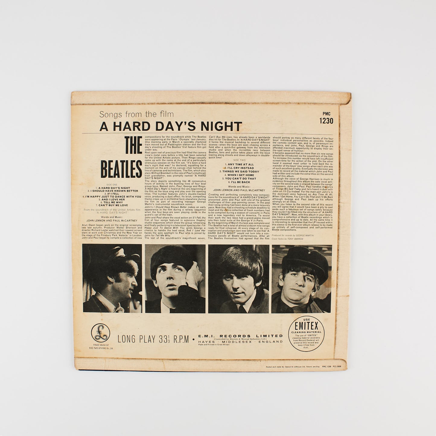 The Beatles - A hard day's night - Parlophone 1964