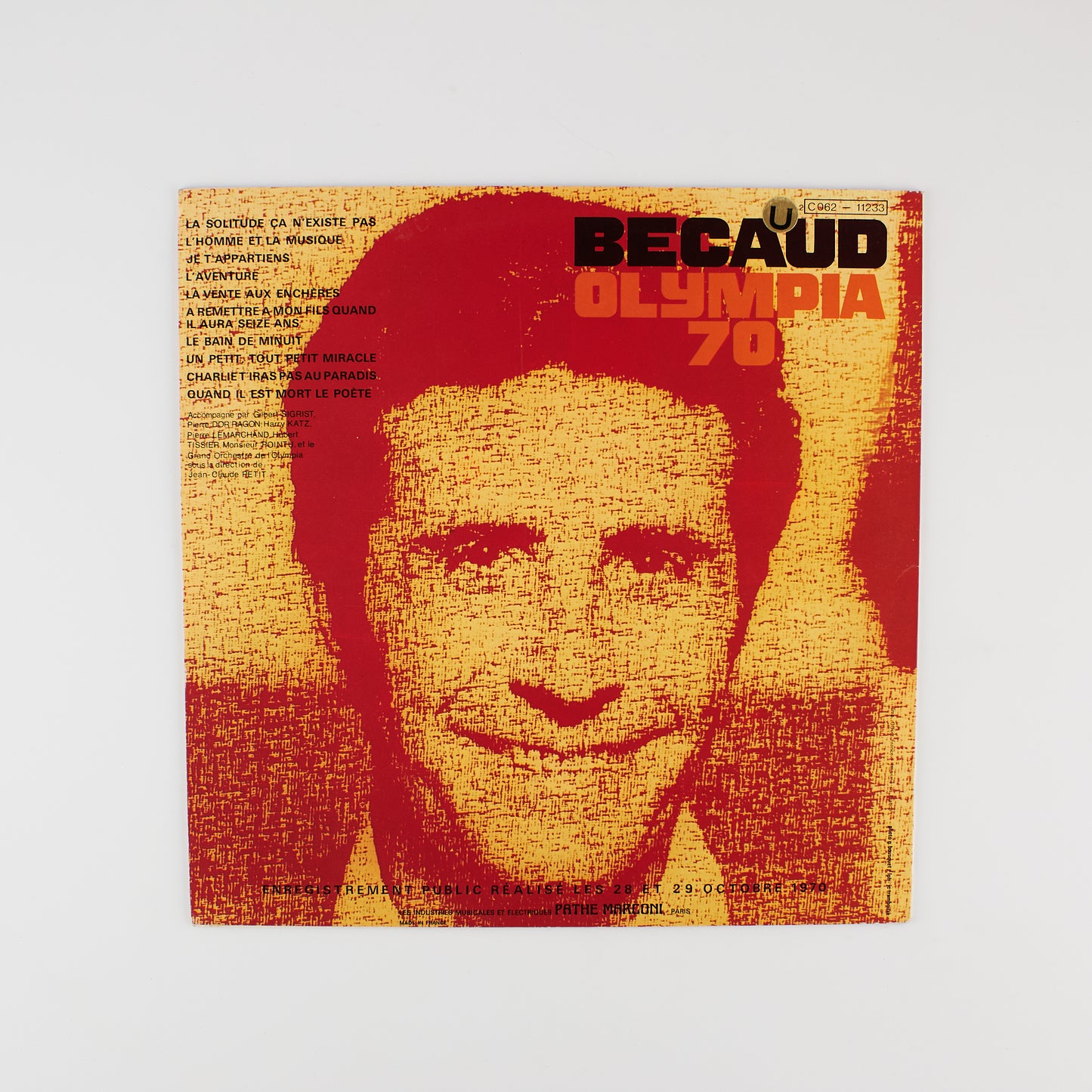 Gilbert Becaud - Olympia 70 - Le meilleur Becaud depuis 10 ans - Columbia 1970