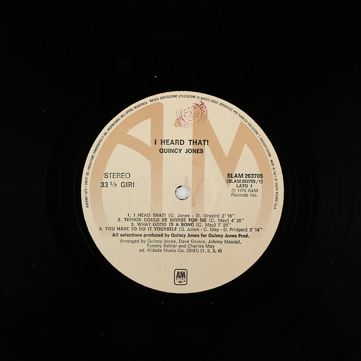 Quincy Jones - I heard that!! - AM Records 1976 - Soul - Black music