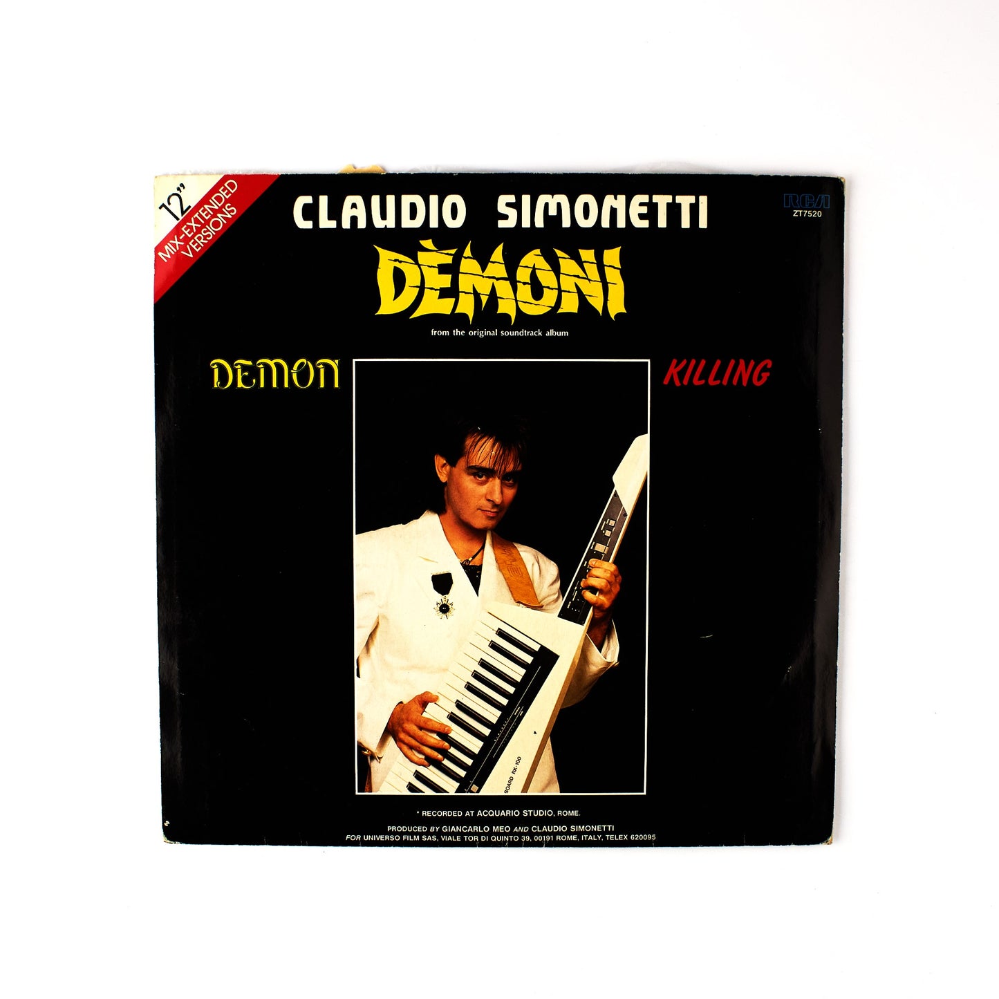 Claudio Simonetti - DEMONI - Colonna sonora 12' - RCA 1985