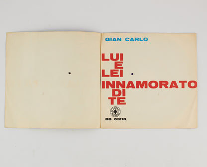 Gian Carlo - Lui e lei / Innamorato di te - 7' Bluebell record 1963 - Gatefold