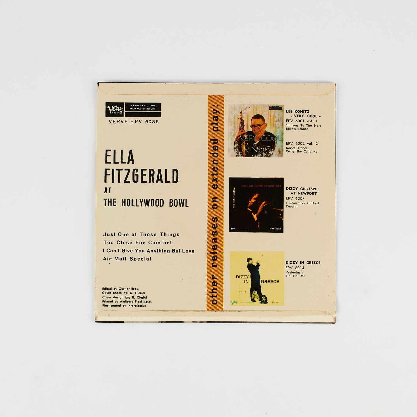 Ella Fitzgerald - At the Hollywood Bowl - EP Verve - Jazz