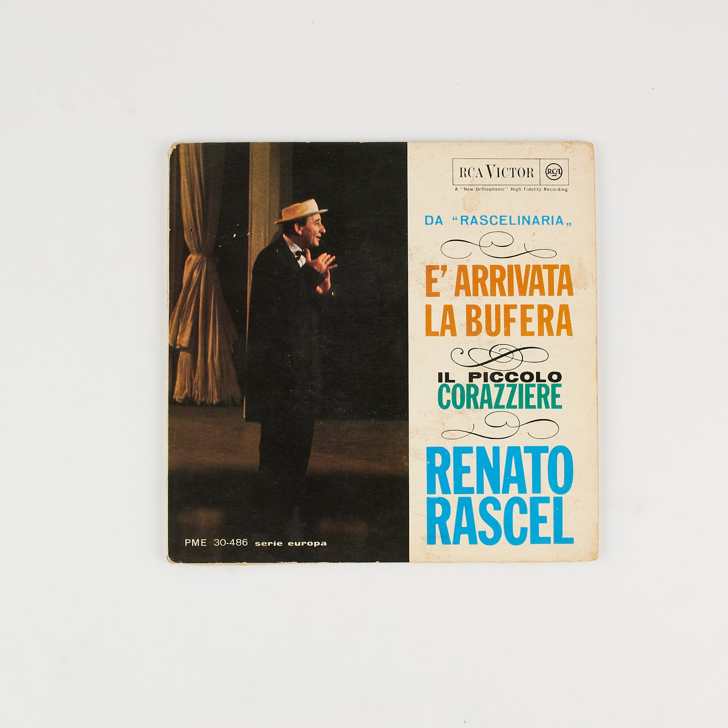 Renato Rascel - E' arrivata la bufera / Il piccolo corazziere - 7' EP RCA 1962 - Rascelinaria