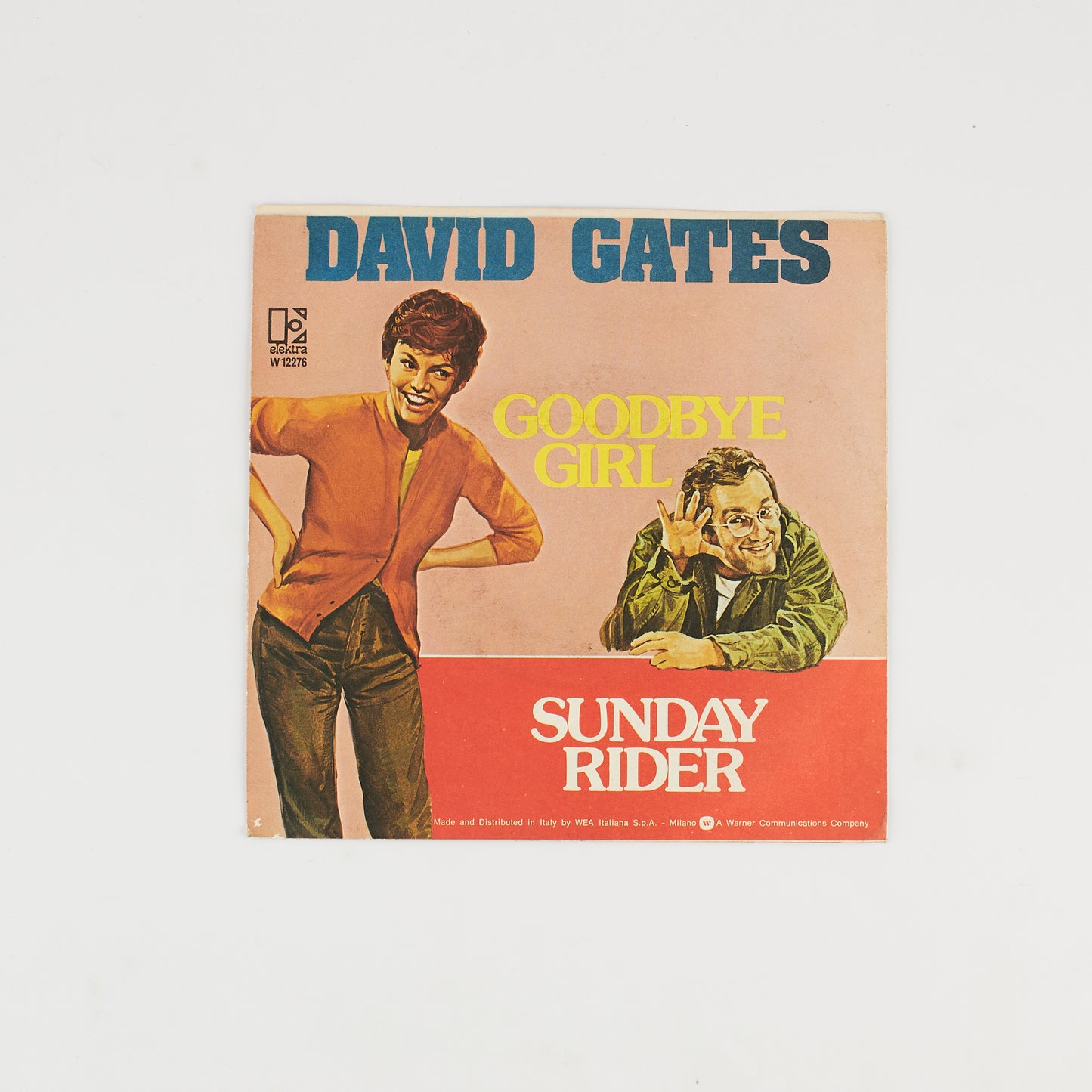 David Gates - Goodbye amore mio / Sunday rider - 7' Elektra 1977 - OST