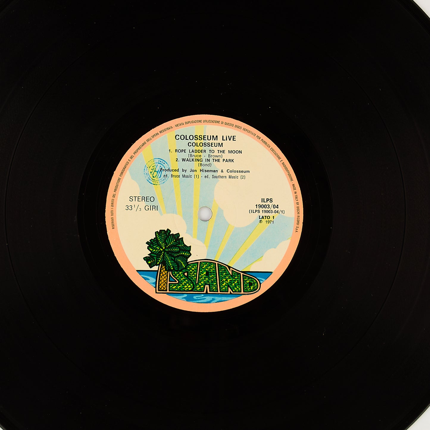 Colosseum - Live - 12' Island 1971 - Gatefold - Rock blues