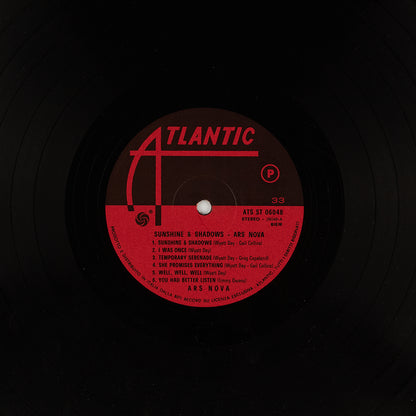 Ars Nova - Sunhine & Shadows - 12' Atlantic 1969 - Prog rock