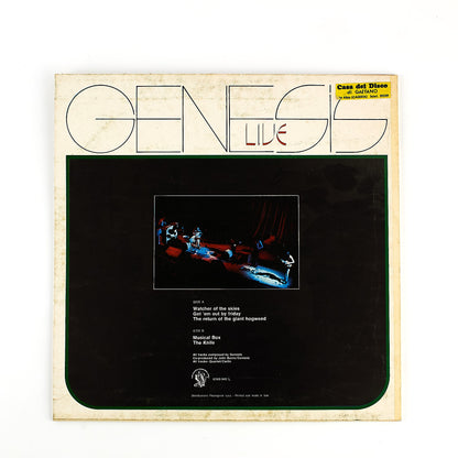 Genesis - Live - Vinile 12' Charisma 1973 - Progressive - 33 giri